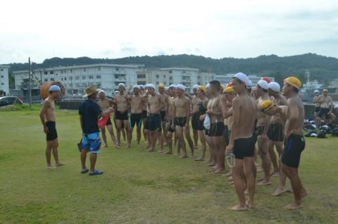 海上自衛隊　幹部候補生　約３００名が江田島湾を力泳【遠泳訓練】Ｎｏ1