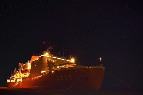 （南極観測船）砕氷艦しらせ 稚内市の一般公開 写真Ｎｏ1