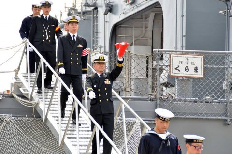 護衛艦くらま 自衛艦旗返納行事 退役日３月２２日 海上自衛隊