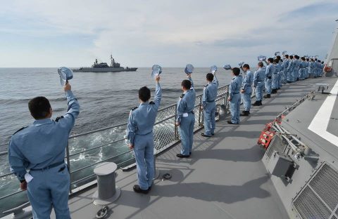 護衛艦てるづき マレーシア海軍主催国際観艦式・多国間海上演習に参加