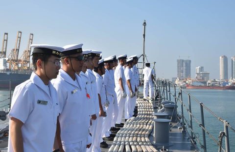 ２７次派遣海賊対処行動水上部隊 護衛艦てるづき２スリランカ海軍共同訓練